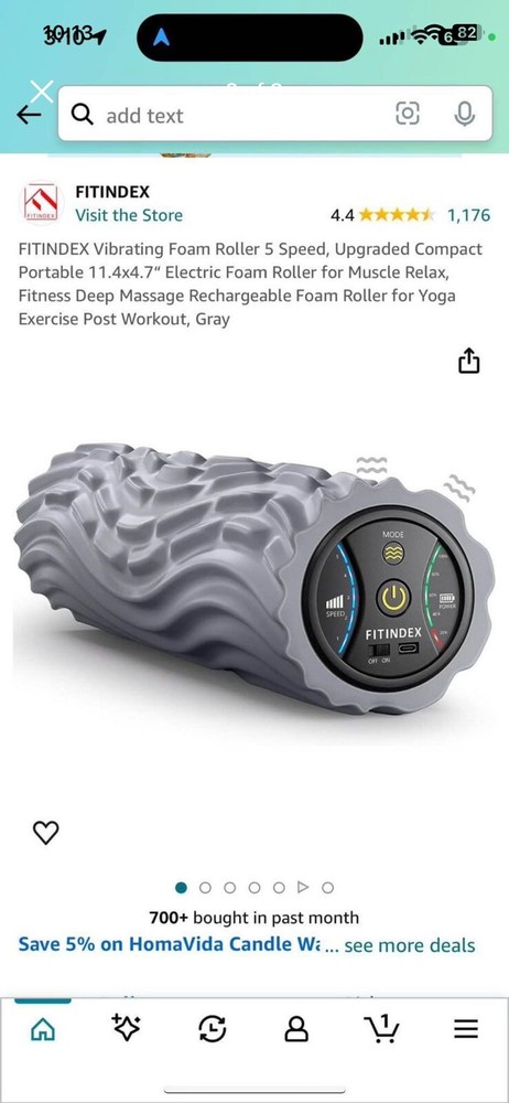 Fît index Vibrating Foam Roller