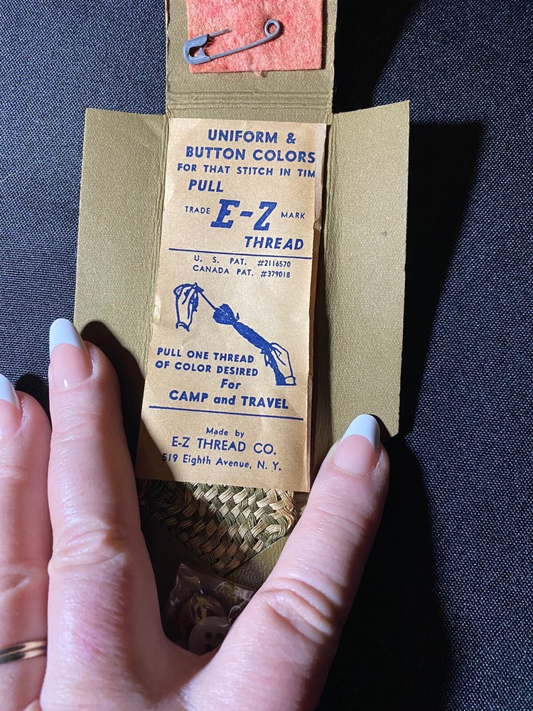 WWII Army Sewing Kit Seagram’s Distillers Corp.