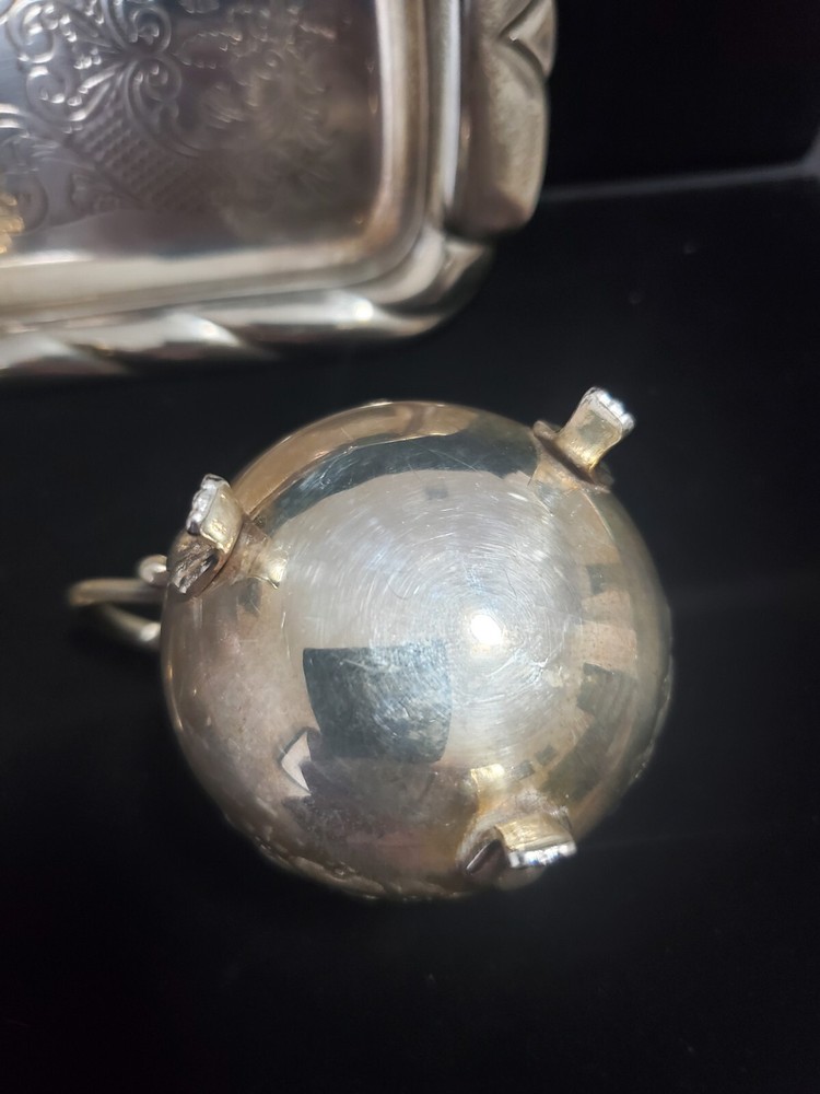 Norwegian Silver Cream and Sugar Service.