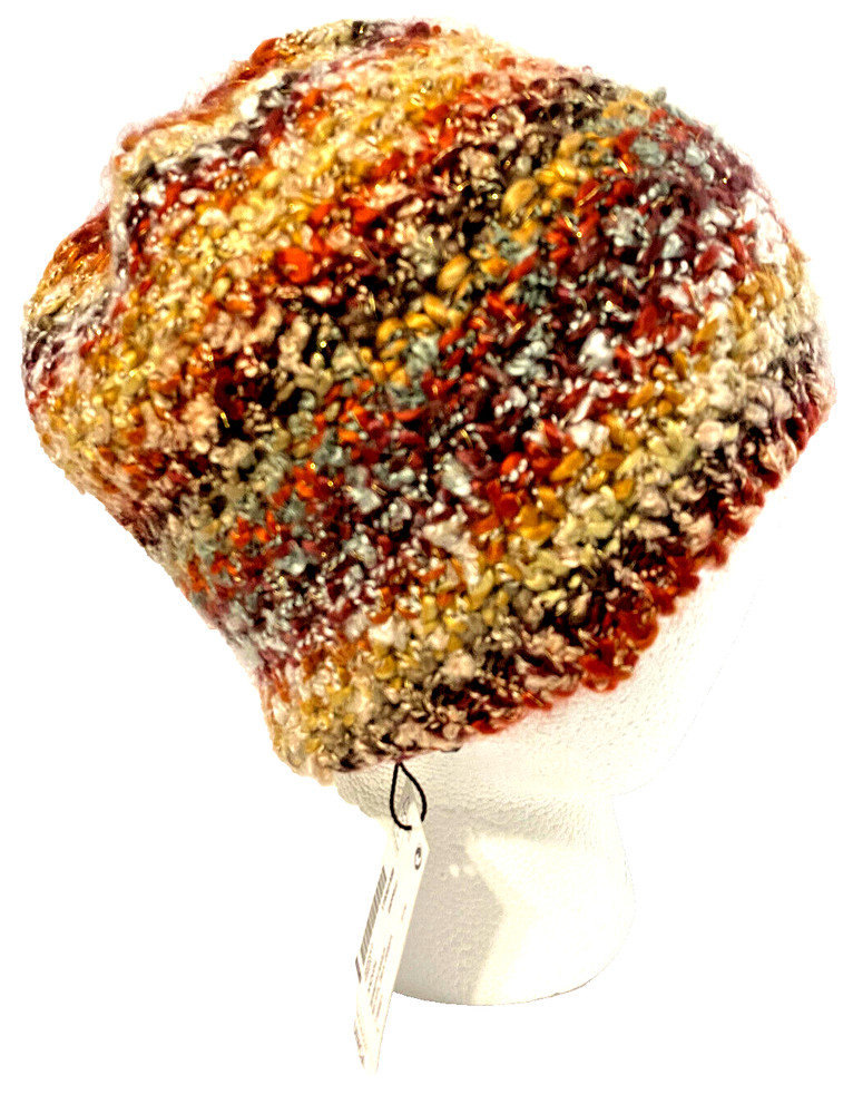 Conbipel Cappelli Womens Hat Winter Beanie Cap Multi Colored NEW