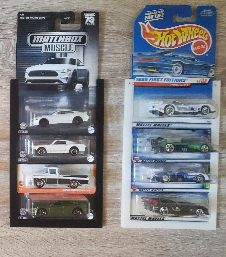 Hot Wheels Storage Display Rack White