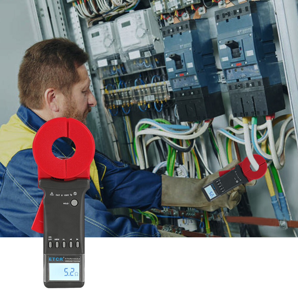 Ground Earth Resistance Tester Earth Resistance Tester Digital Clamp On Ground