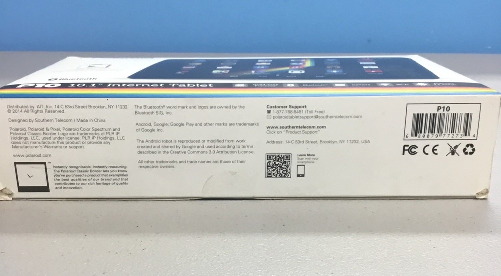 Polaroid P10 Dual Camera 10 Internet Tablet