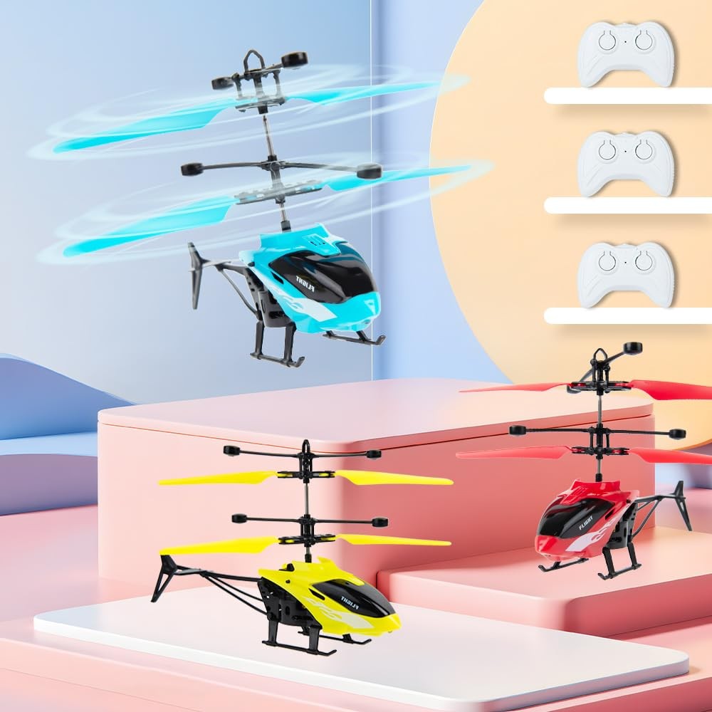 Remote Control Helicopter, Gesture Sensing Indoor Flying Helicopter Red