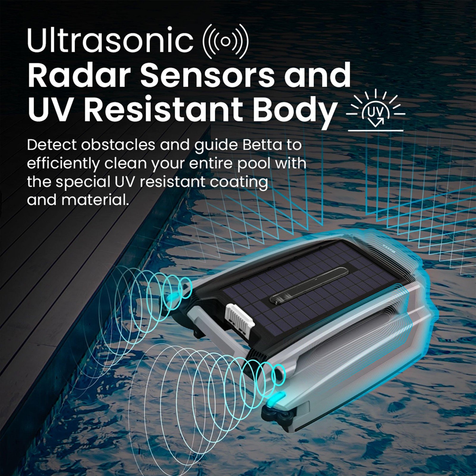 Betta SE Plus Solar Powered Smart Robotic Pool Skimmer (SE-Plus-BG-L)