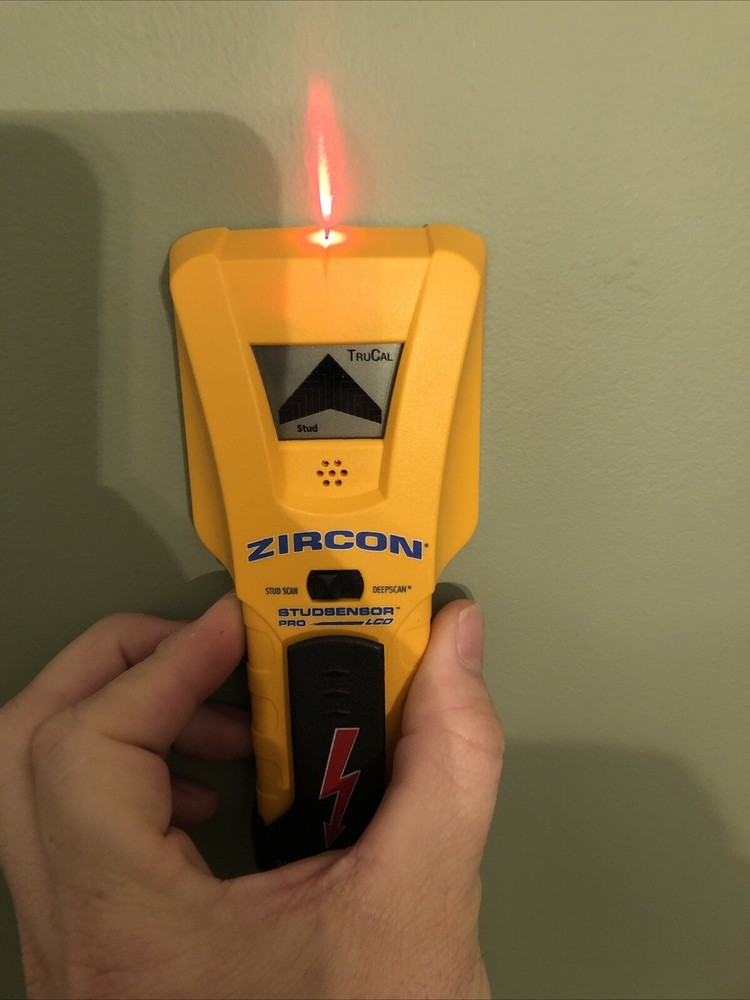Zircon 61981 Electronic StudSensor Stud Finder Pro LCD w/Wire Warn & Deep Scan