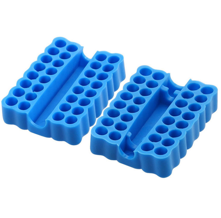 2pcs/set Plastic Hex Shank Screwdriver Bit Holder Convenient Drill Bit Organizer