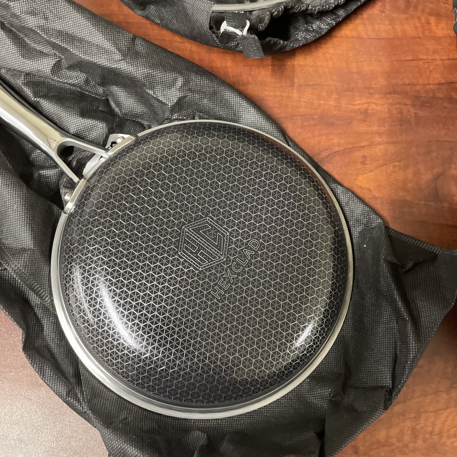 HexClad Hybrid 7-Piece Cookware Fry Pan Set 8” 10” 12” Inch W/ Lids & 12” Wok