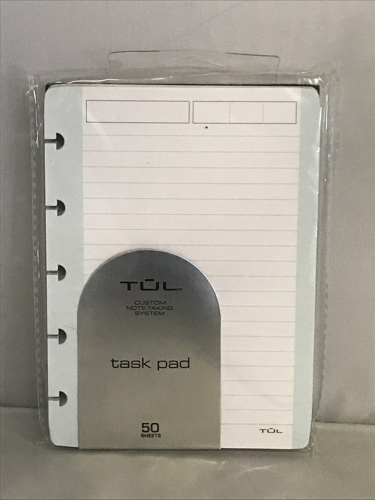 TUL Discbound Custom Note-Taking System Task Pad 50 Sheets, 5.5" x 4"