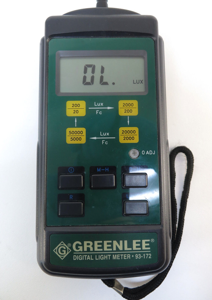 GREENLEE 93-172 Digital Light Meter with Sensor