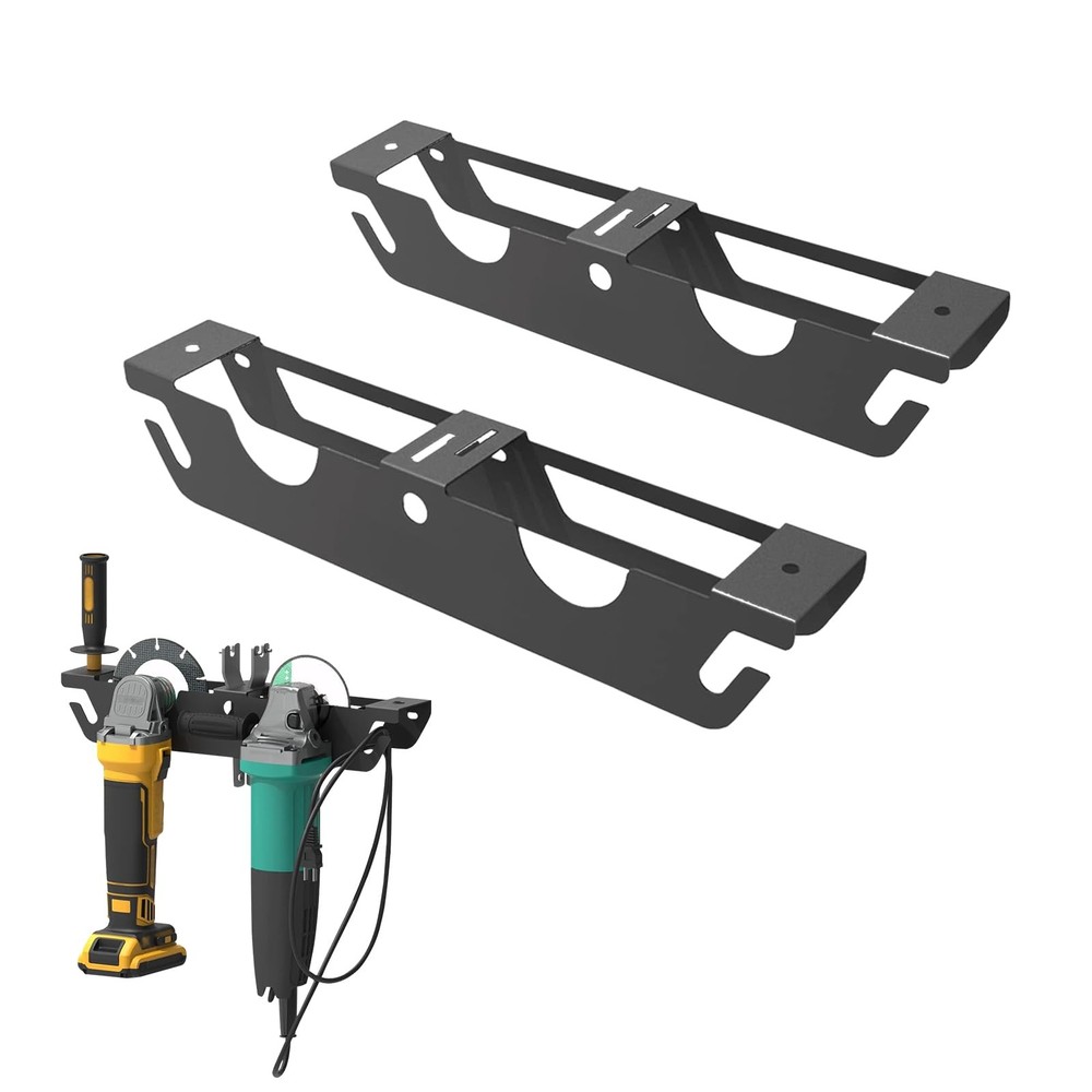 Heavy-Duty Tool Storage Rack for Wall Mount - Multi-Tool Organizer for Drills...