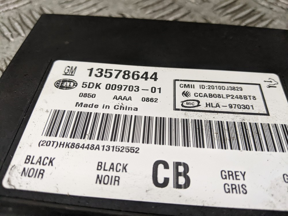 Vauxhall Ampera Electron Mk1 2012-2015 Keyless Entry Control Module 13578644