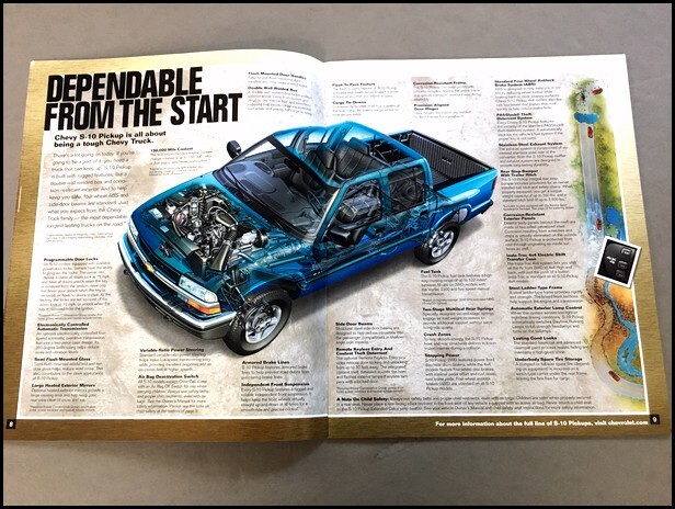 2001 Chevrolet S-10 Pickup Truck Xtreme ZR2 Car Sales Brochure Catalog