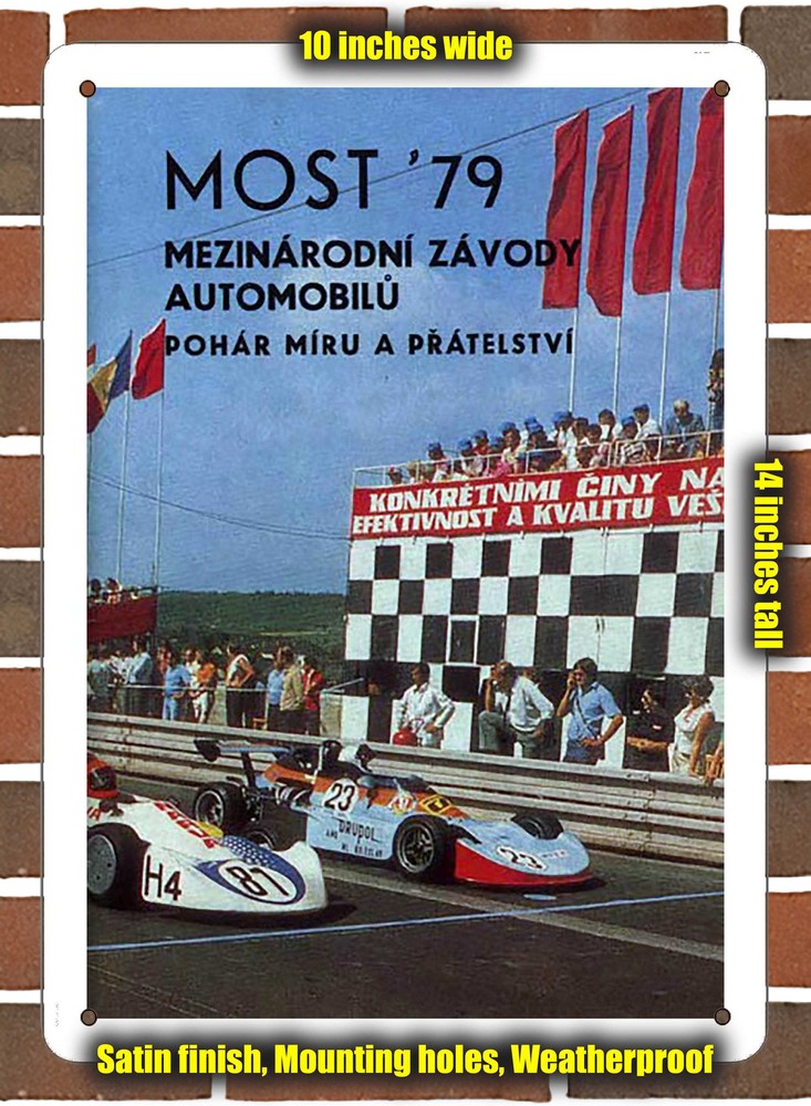 Metal Sign - 1979 Most Racing Program - 10x14 inches