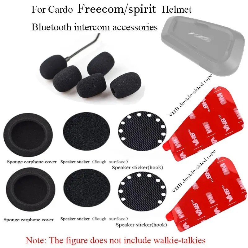 For Cardo PACKTALK BOLD Motorcycle Helmet Bluetooth Intercom Accessories Headset