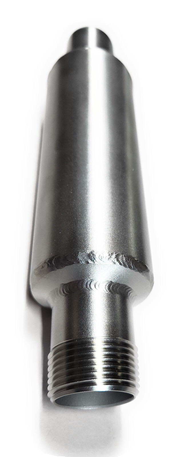 1" NPT thread Muffler 304 Stainless Steel 2" x 9" exhaust Flex tubig Compatible.