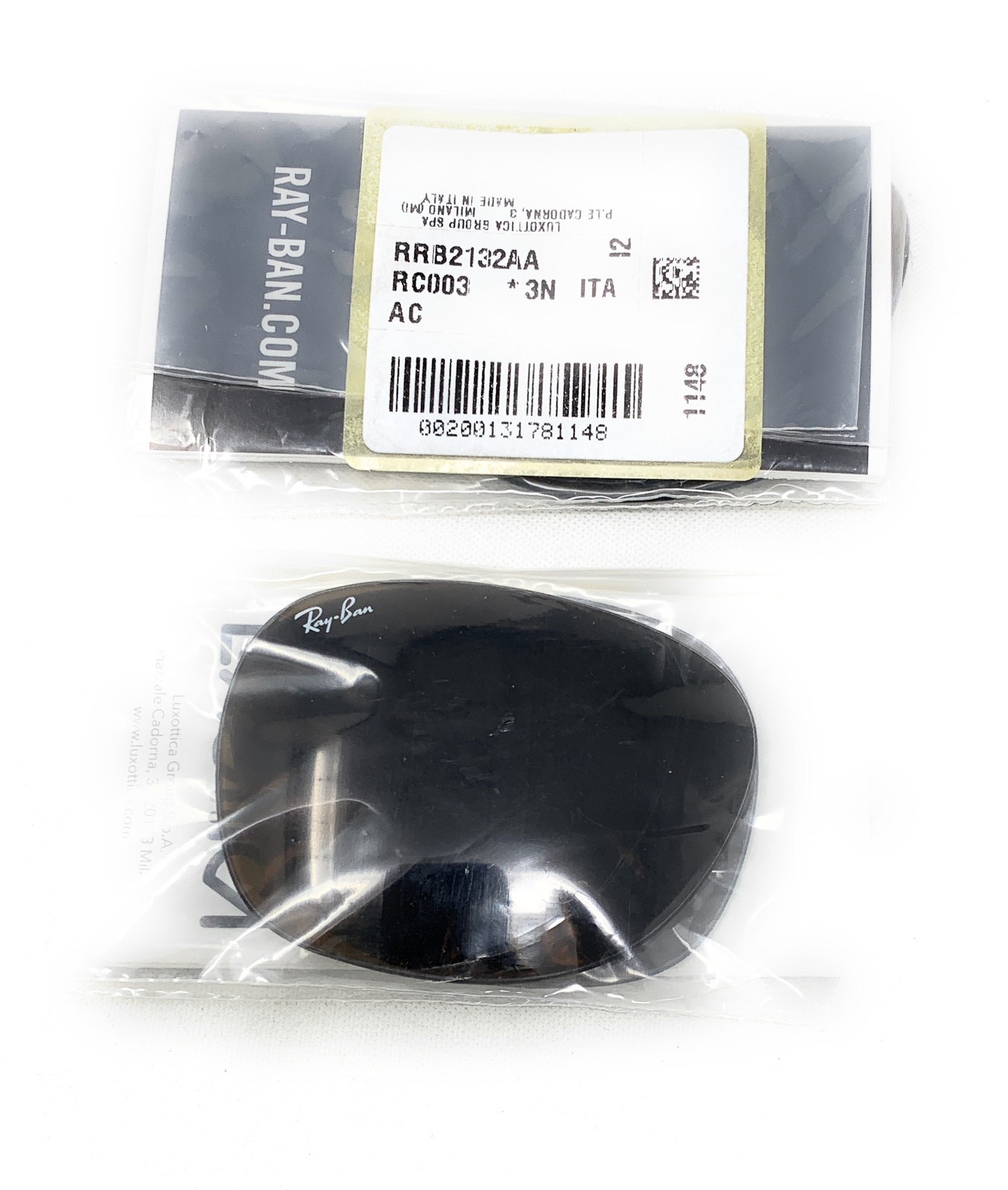 SEALED Authentic RAYBAN Lens Replacements RB2132 New Wayfarer Brown B-15 58mm