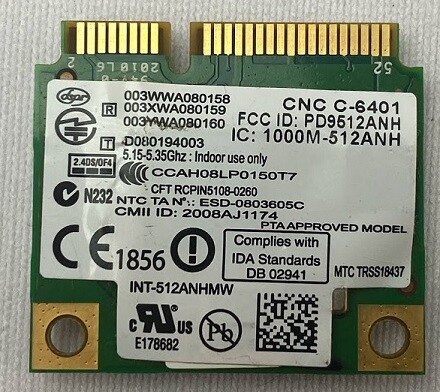 Intel 512AN_HMW WIFI Link Adapter