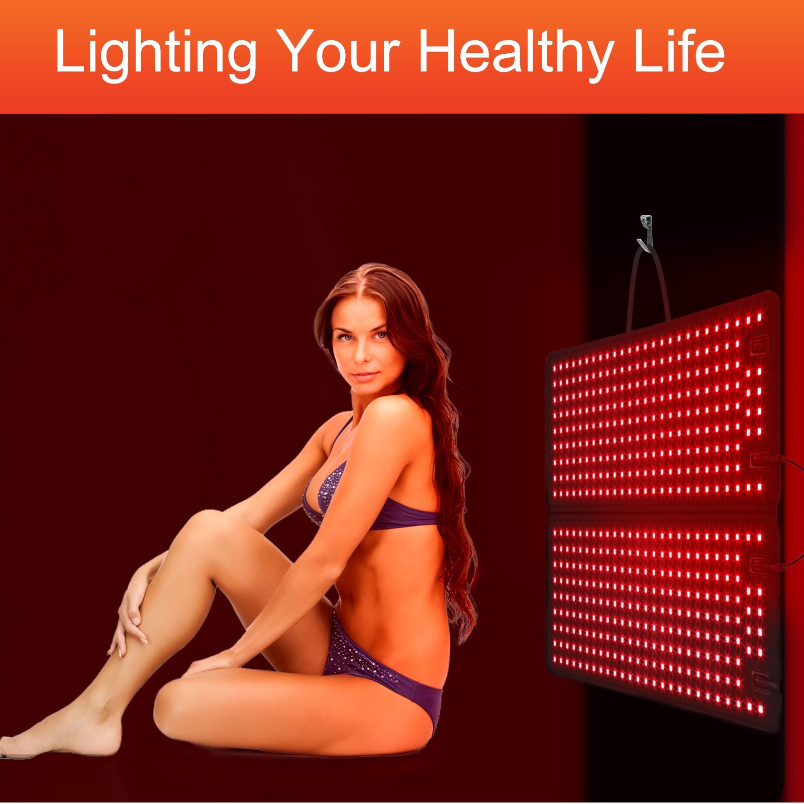 DGYAO Red Light 880 Infrared Light Therapy Pad Panel For Full Body Pain Relief