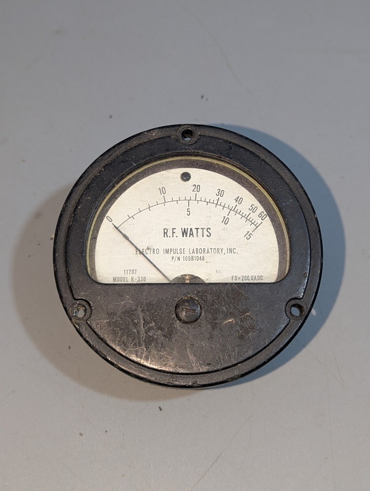 ELECTRO IMPULSE LABORATORY  RF WATTMETER