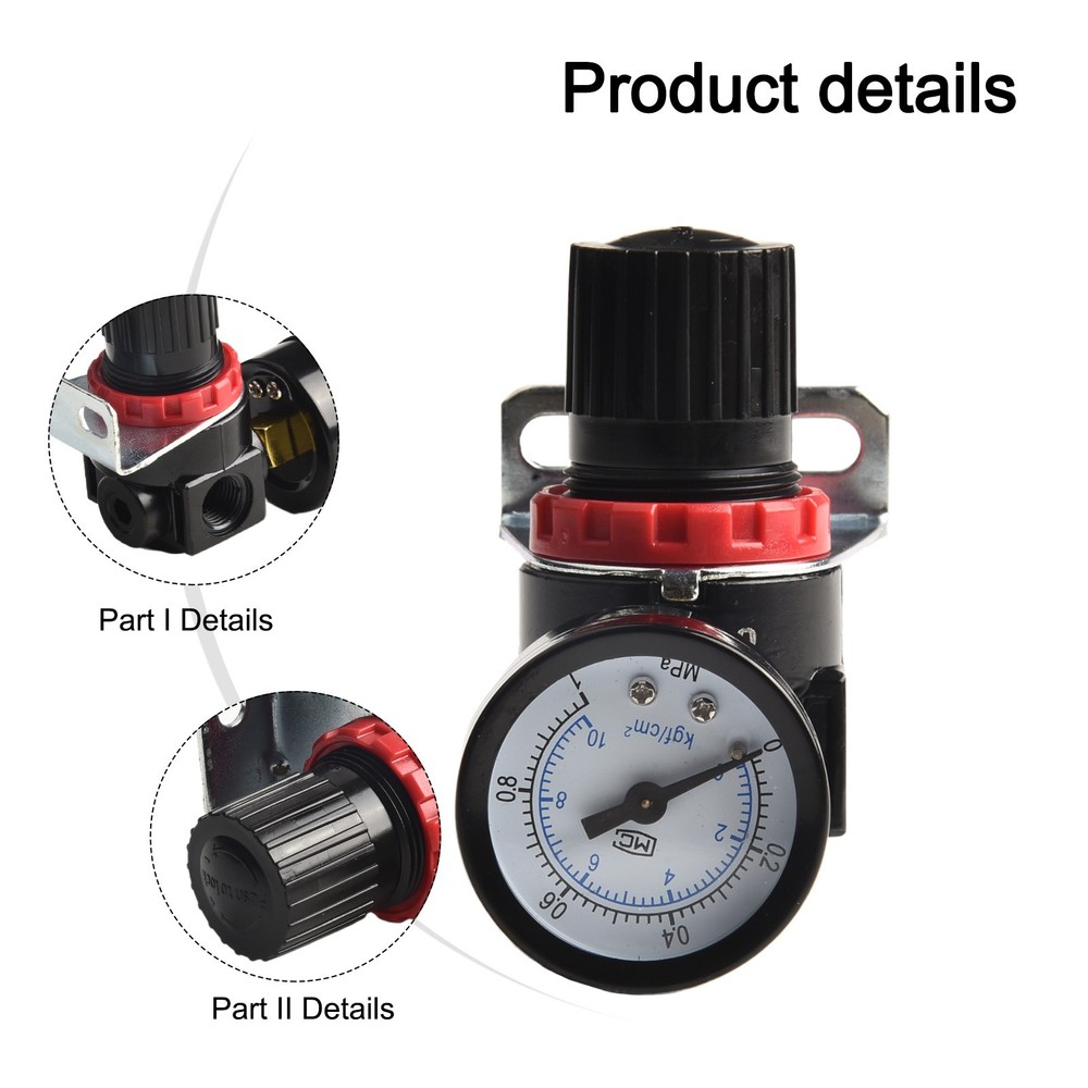 Heavy Duty AR2000 14'' Air Pressure Regulator Controller with Strap Bracket