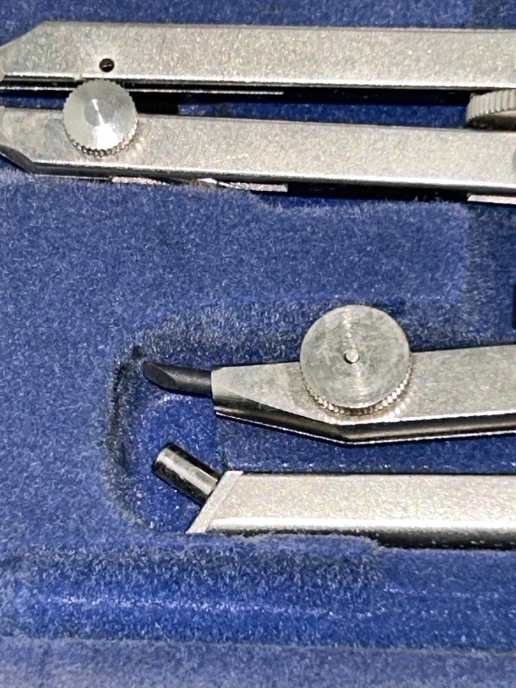 6-Piece Staedtler Mars Superbow Compass Set Germany Drafting Tools Vintage NOTE