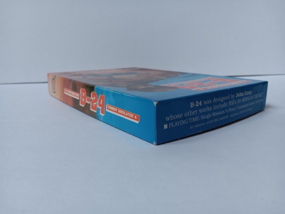 Commodore 64 Combat Flight Simulator B24 Strategic Simulations Game Tested/Works