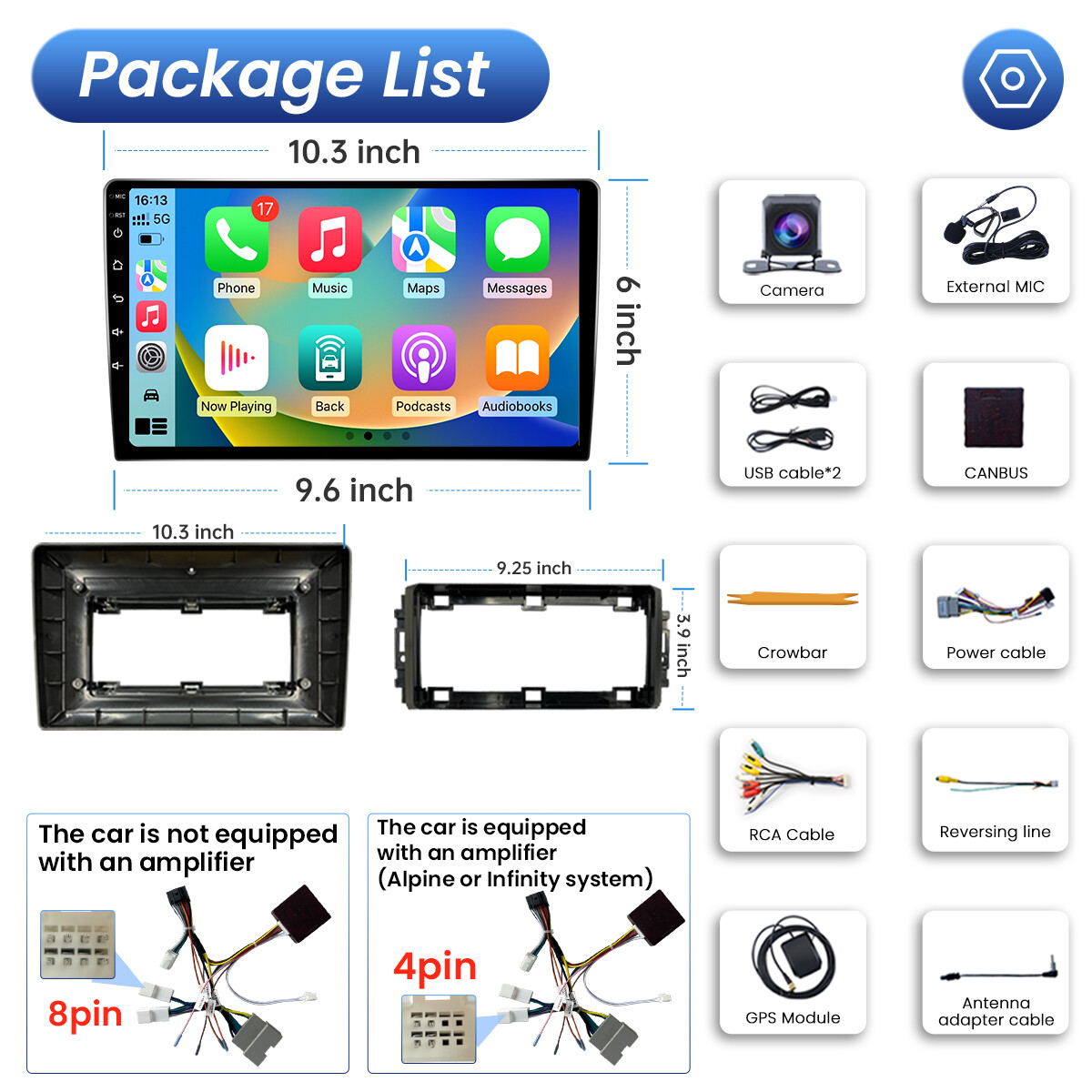 For 2009-2012 Dodge Ram 1500 2500 3500 CarPlay Car Stereo Radio Android 13 GPS