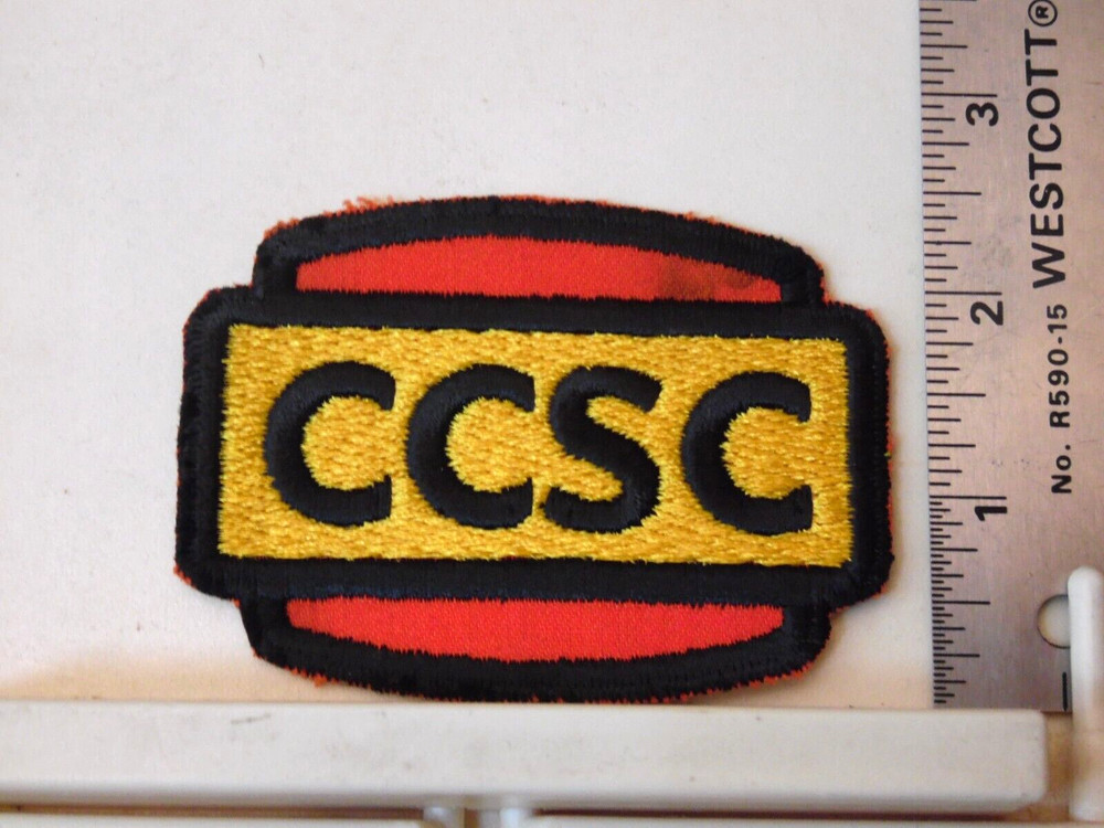 Vintage patch Consol mining CCSC reddish with small stain upper right