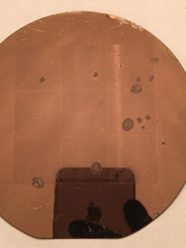 4" Unknown Silicon Wafer 1980s Extremely Rare