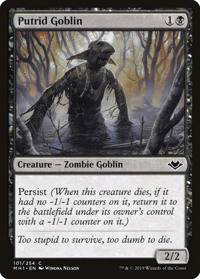 Putrid Goblin [Modern Horizons] Magic MTG