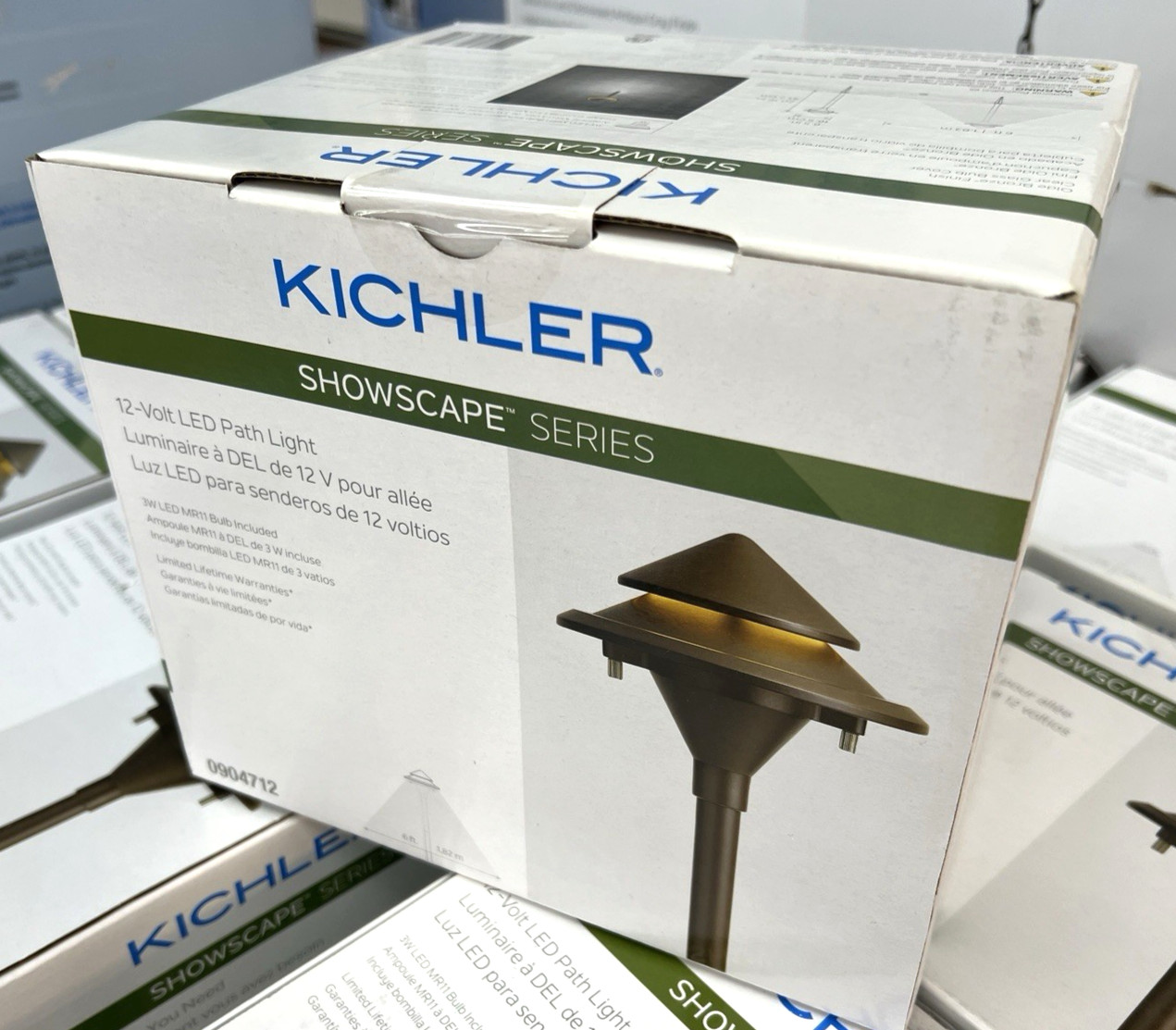 Kichler 3-Watt Low Voltage Hardwired LED Landscape Path Light Olde Bronze 3000K