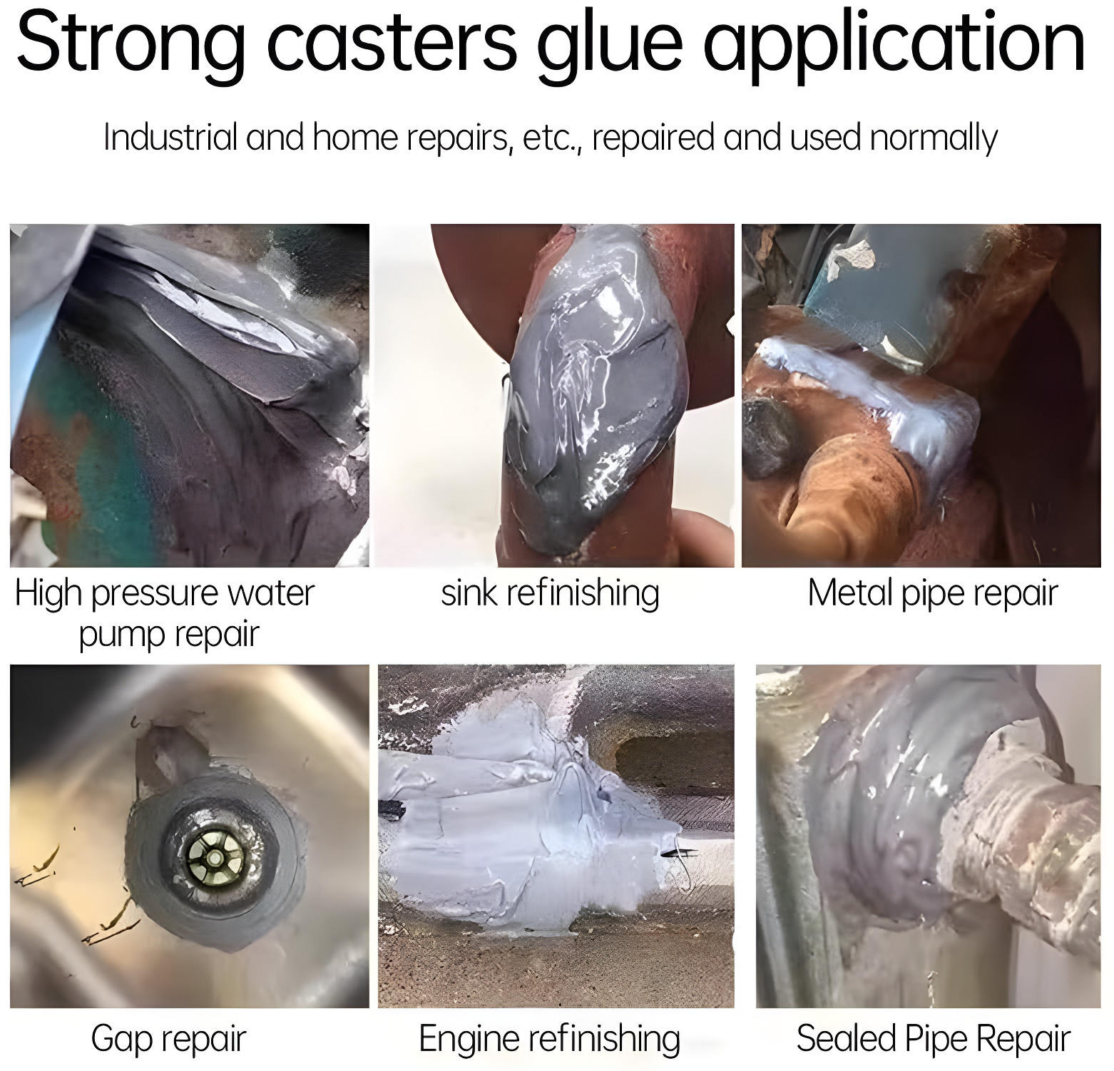 2 Pack Strong Foundry Glue, High Temperature Resistant Casting Metal Repair Glue