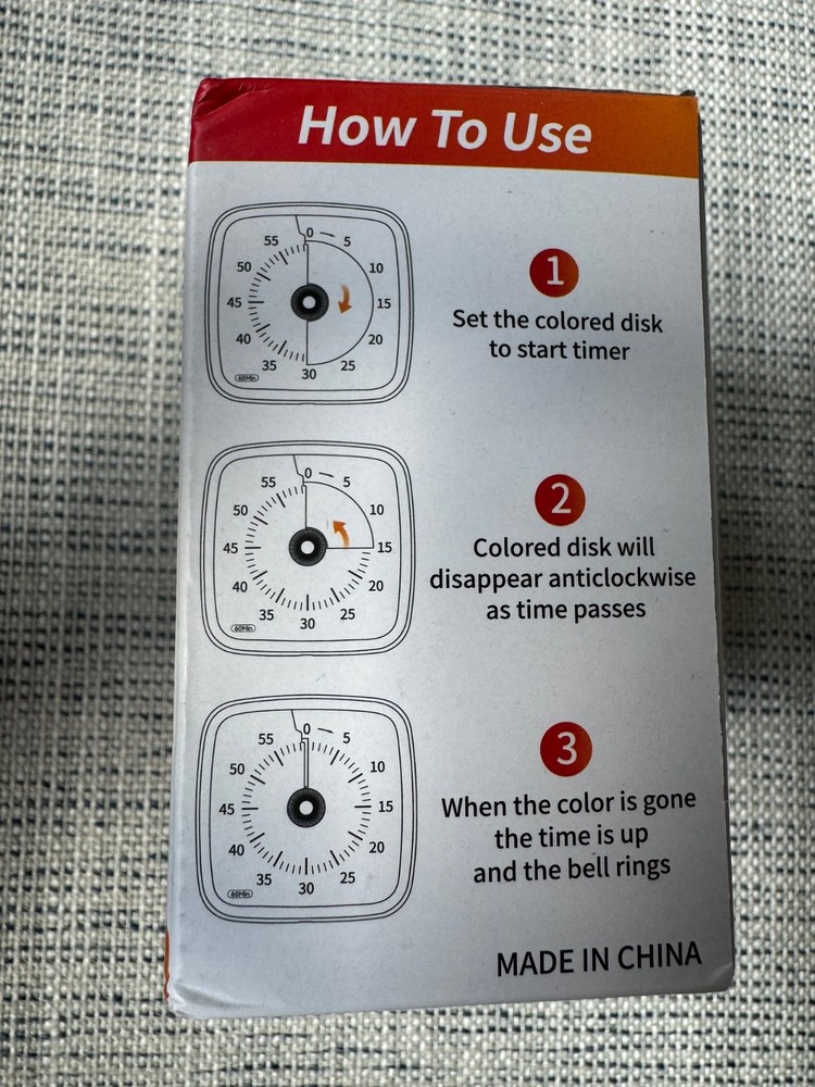 Visual Timer w/ Night Light, 60 Min Unicorn Countdown Timer Kids/Adults countdow