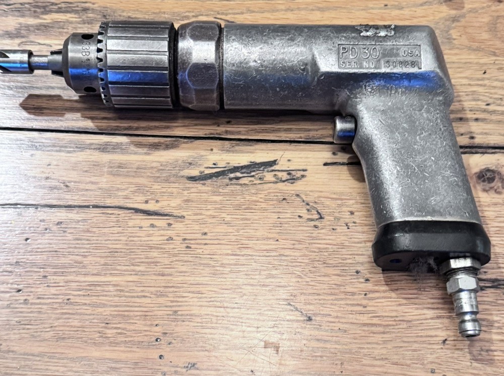 Snap-on PD30 Air Pneumatic Drill, Tested no Chuck Key