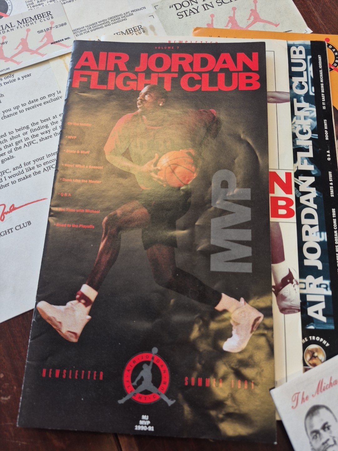 1991 Air Jordan Flight Club Welcome Kit 10pcs Including 1991 Calendar