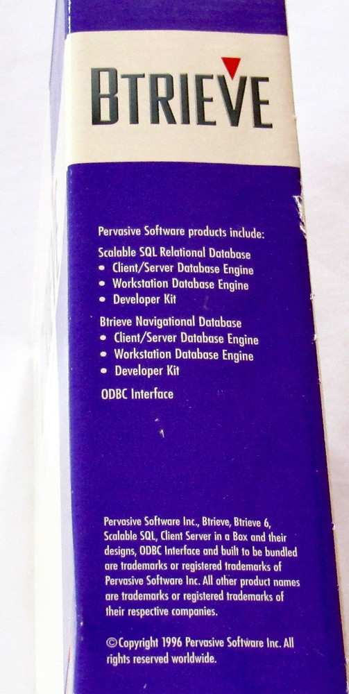 Btrieve Version 6.15 software for Windows 95 and NT