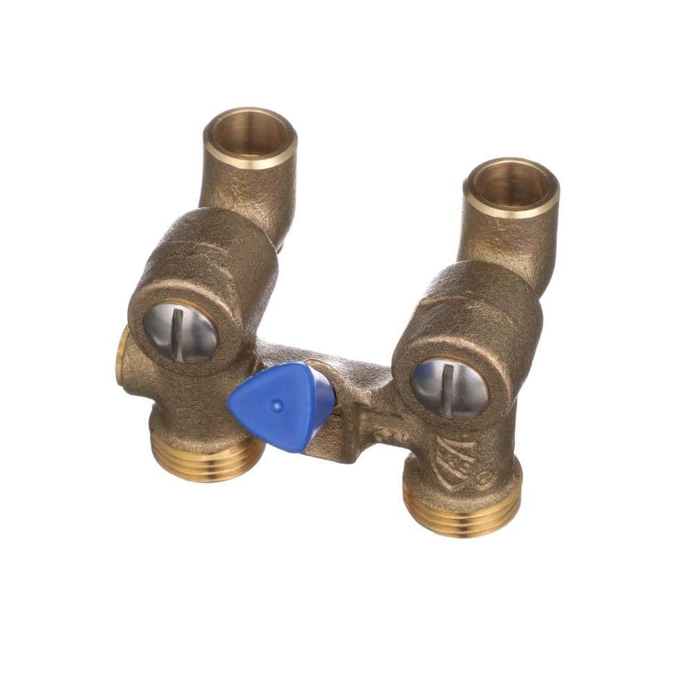 Watts 1/2 in. Bronze Sweat x MHT Washing Machine Shutoff Valve