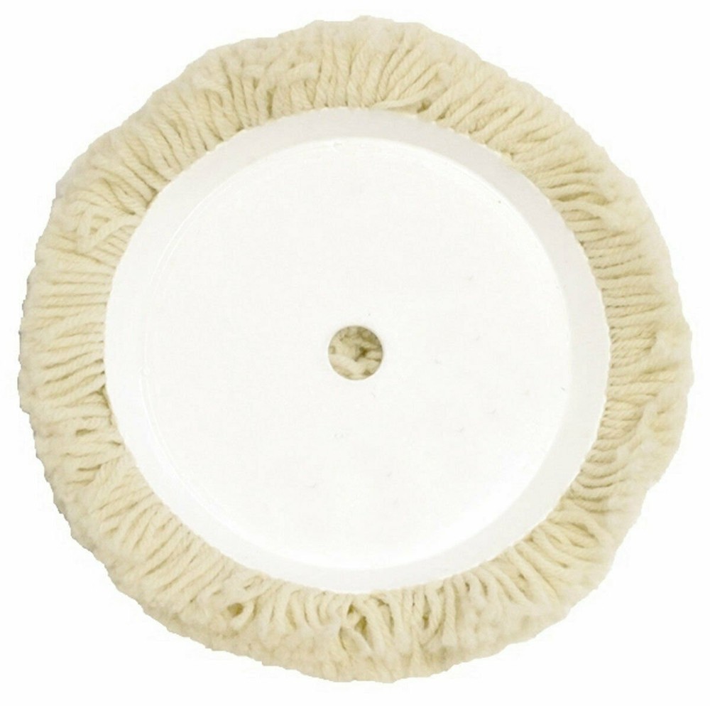 7.5" 100% Wool Hook & Loop Buffing Pad Starter Kit for Compound Cutting