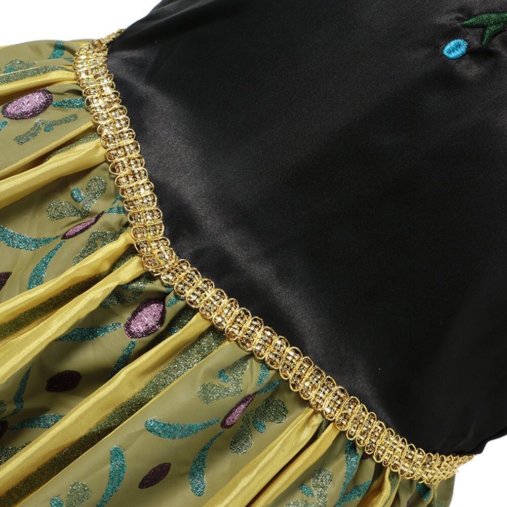 Anna Frozen Princess Green Dress Up Set Girls Costume Fast Shipping