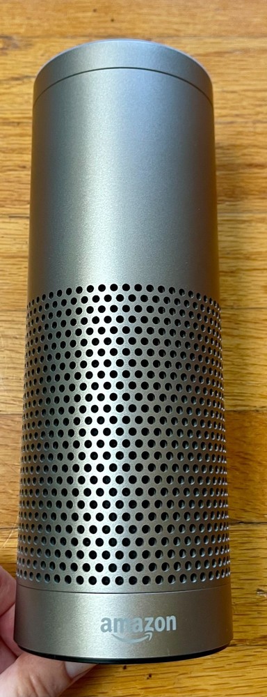 Amazon Echo Plus 1st Gen Smart Speaker Silver w/Power Adapter - READ DESCRIPTION