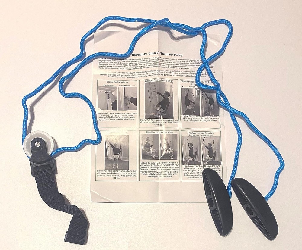 Therapist’s Choice® Shoulder Pulley, Over The Door- Includes Basic Exercise G