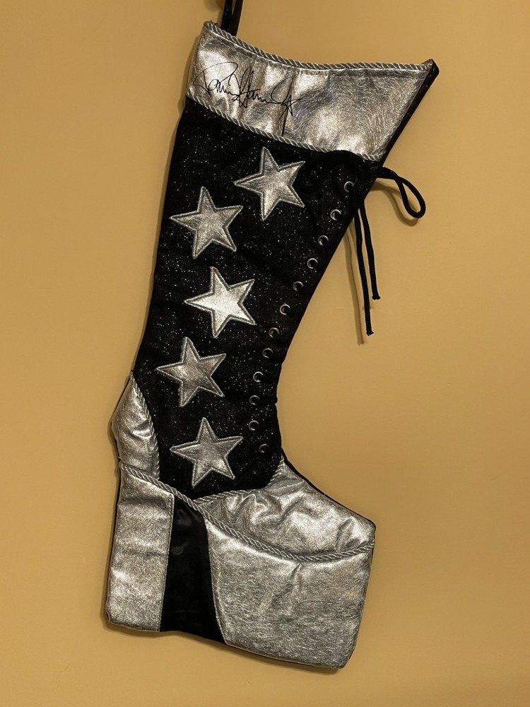 KISS OFFICIAL PAUL STANLEY CHRISTMAS BOOT STOCKING 2012 KURT ADLER (#KS7112)