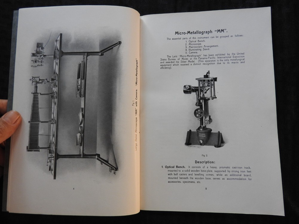 1925 E. Leitz Microscopes Accessory Apparatus Grinding Machines Catalog NEW YORK