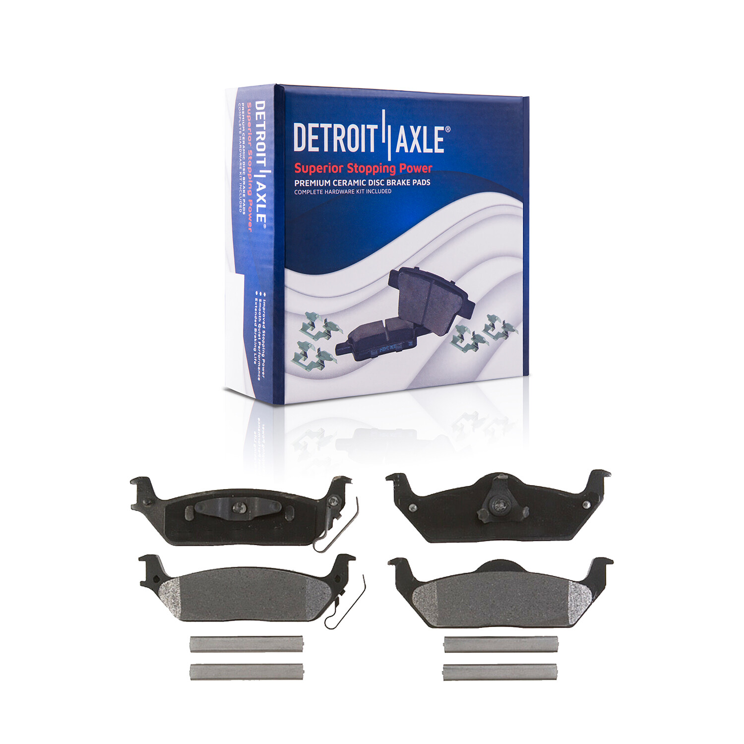 REAR Drilled Rotor Caliper Brake Pad for 2004 - 2008 Ford F-150 Lincoln Mark LT