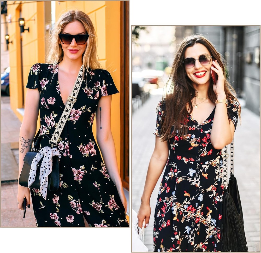 uxcell Purse Strap Replacement, 27.5-53inch Adjustable Polyester Classy...