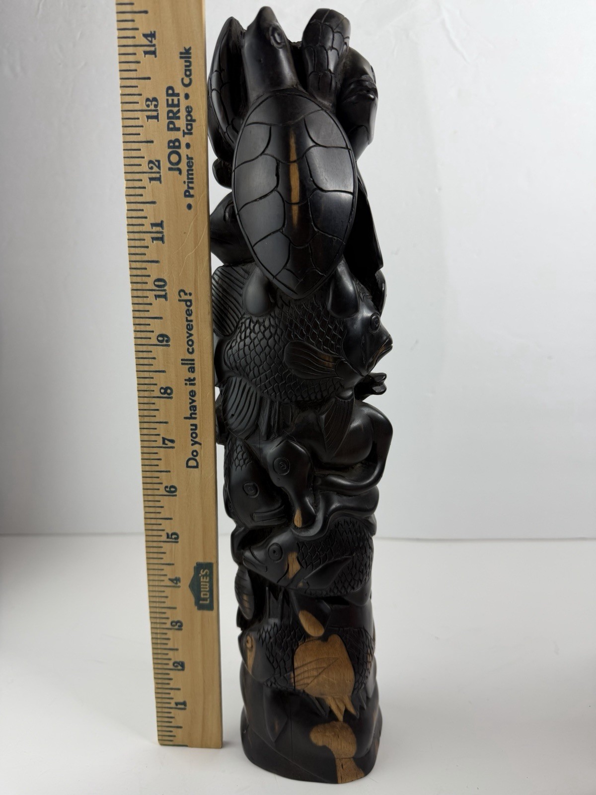 Vintage Hand Carved Solomon Islands Sea Spirit Tower Sculpture Gatokae Island