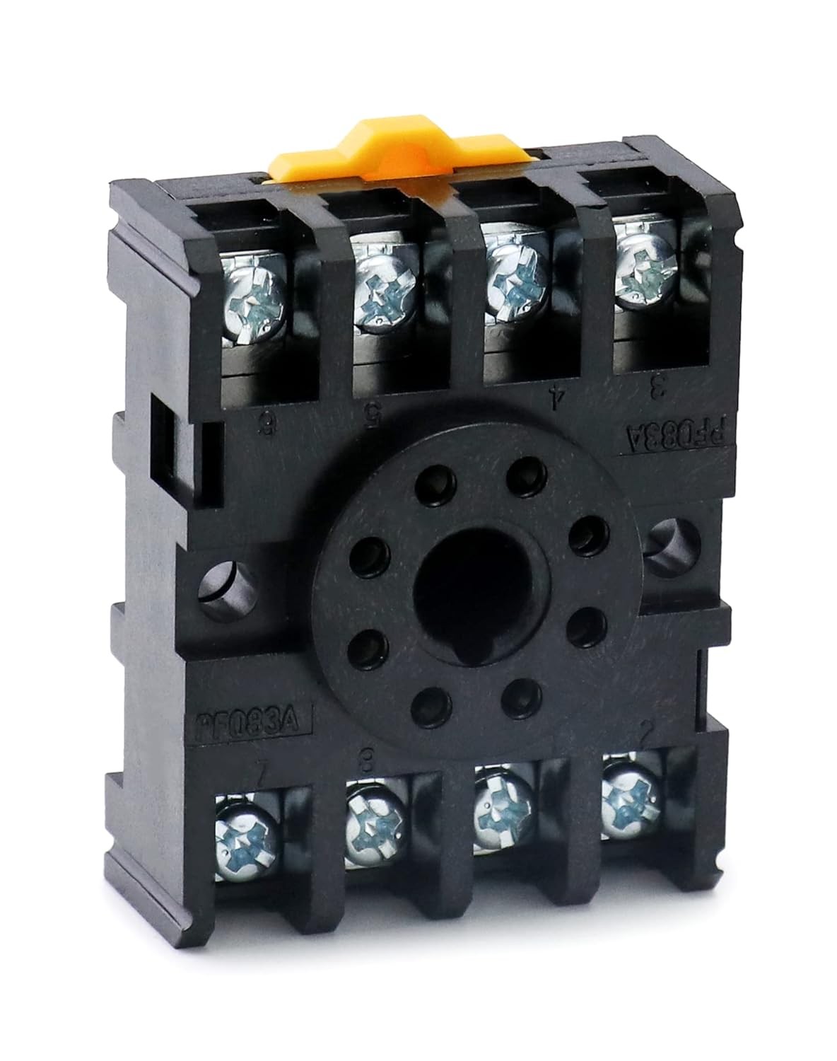 QWORK 8 Pins Relay Socket, 4 Pack 600 V 10 Amp Octal Socket with 4