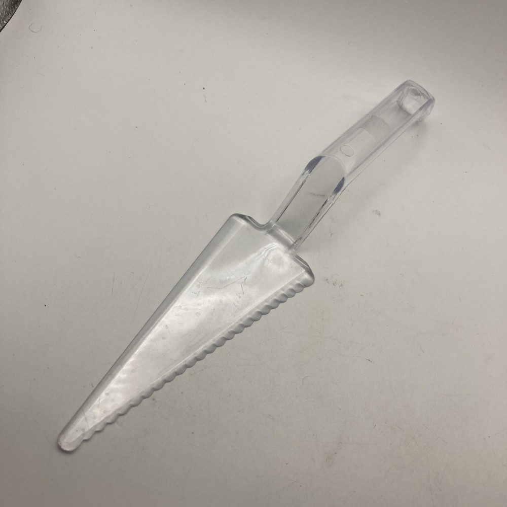 Clear 10” Restaurant Style Pie Cake Server Acrylic Kitchen Tool Serving