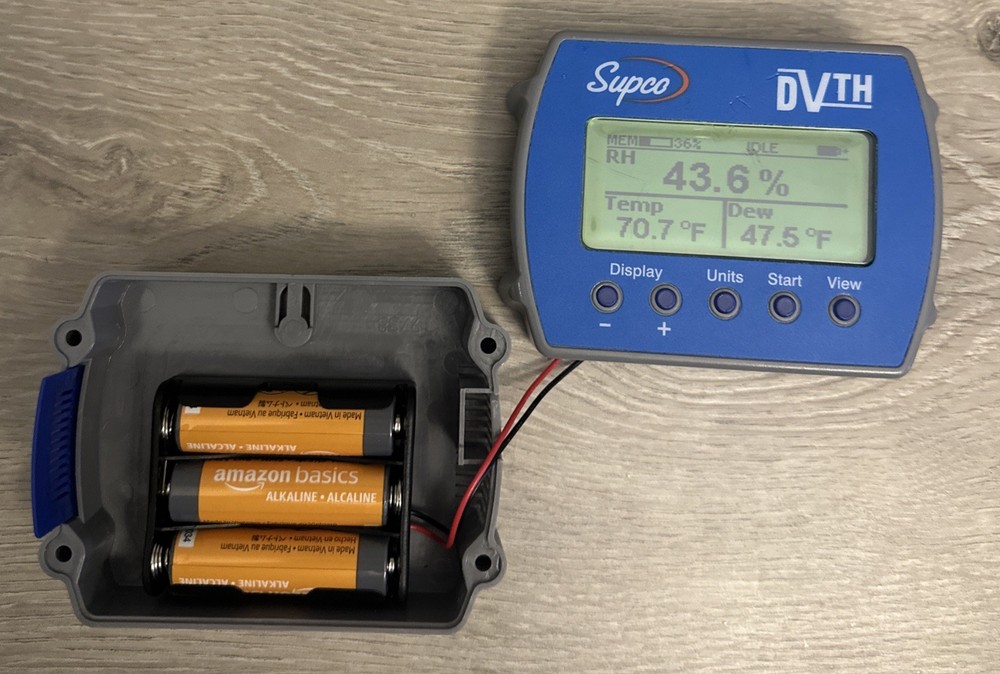 SUPCO Data View Logger, Temp and Humidity Working